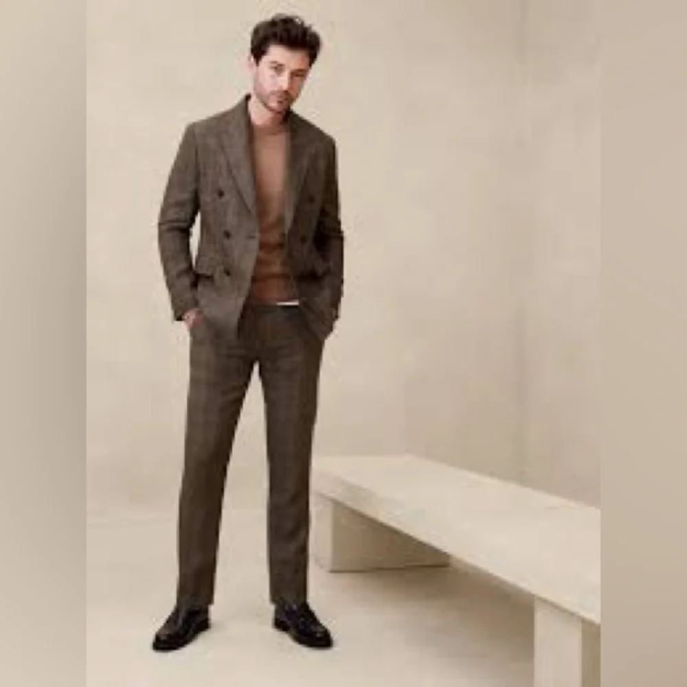 BANANA REPUBLIC SIMEON ITALIAN LINEN SUIT PANTS